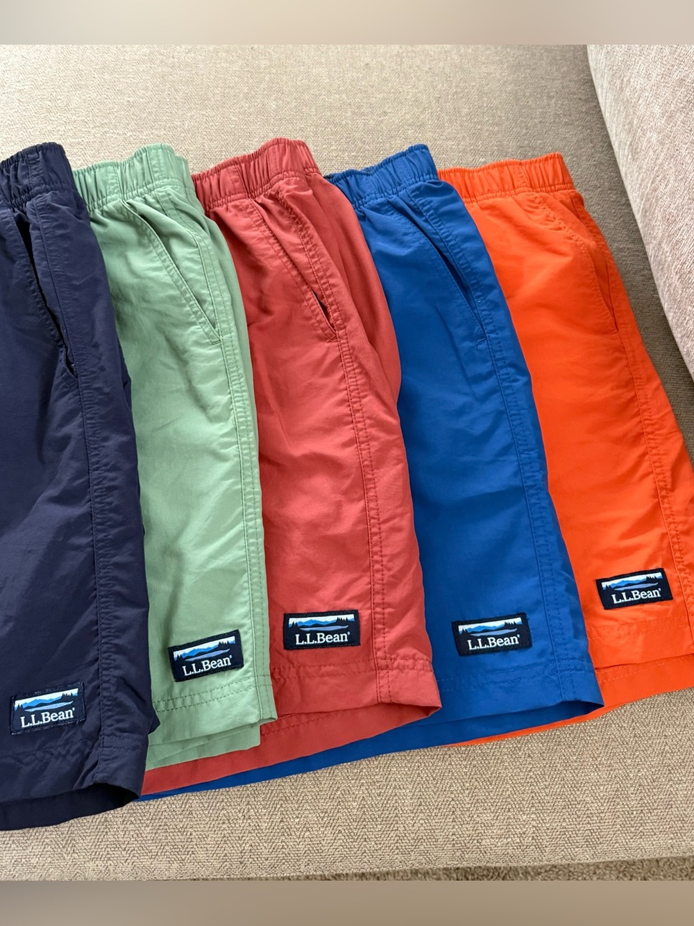 L.L. Bean Men's Sport Shorts with SUPPLEX fabric, 6" Medium Bundle